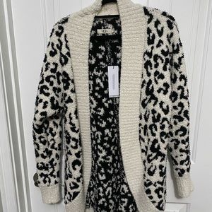 BNWT never worn snow leopard UGG sweater